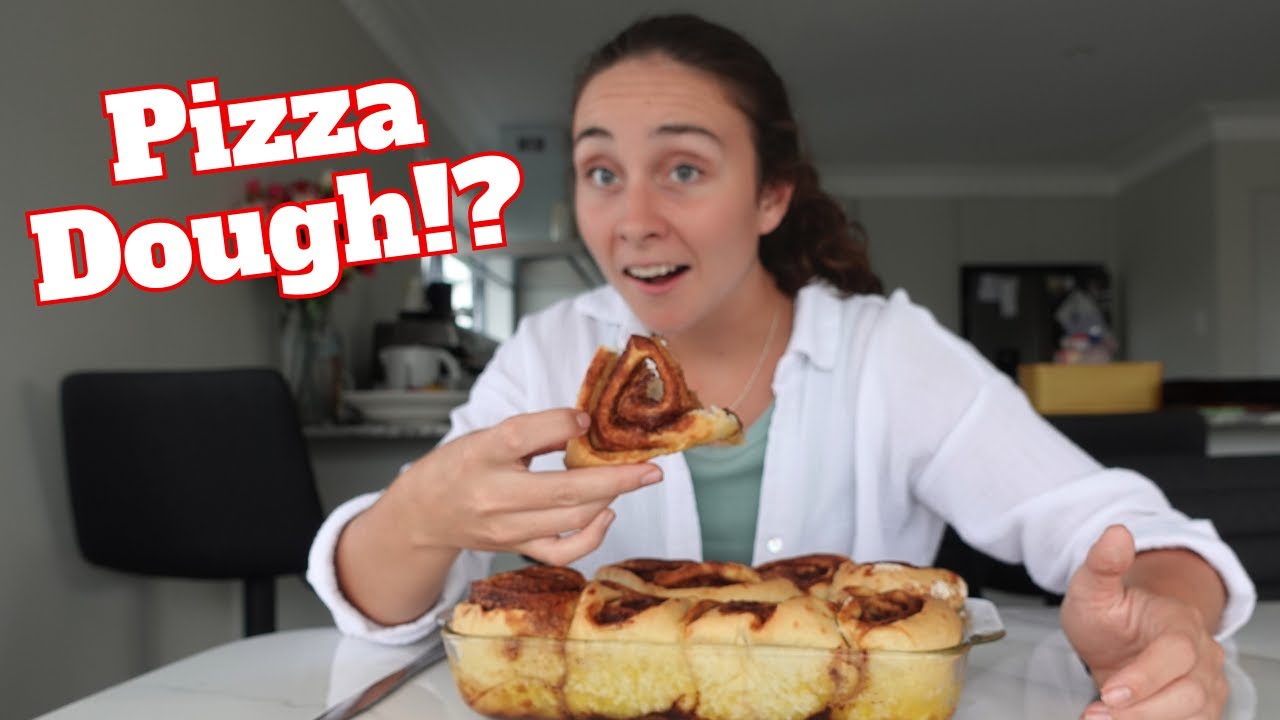 How to make Cinnamon rolls from leftover pizza dough