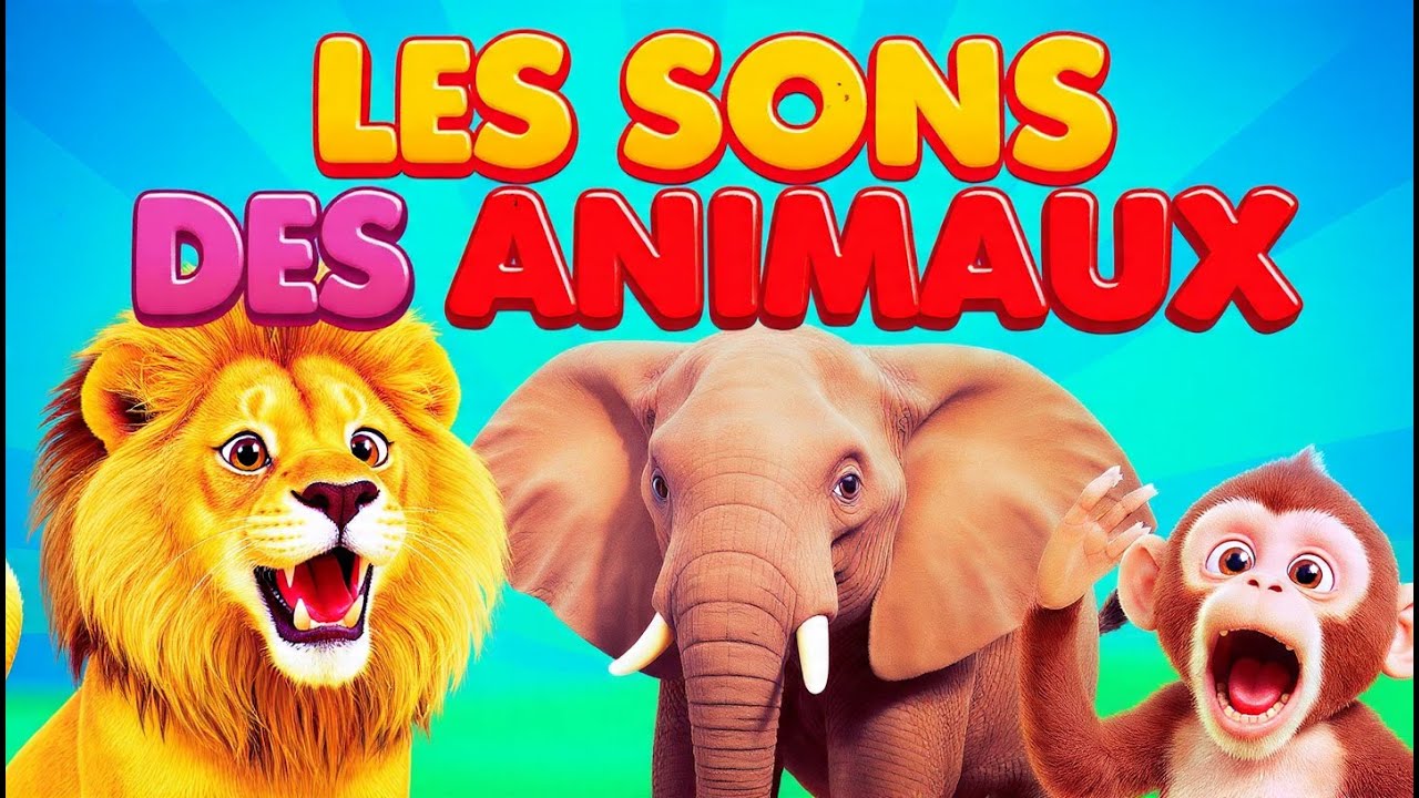 SONS DES ANIMAUX – Apprends les bruits des animaux pour enfants | Éducatif et amusant