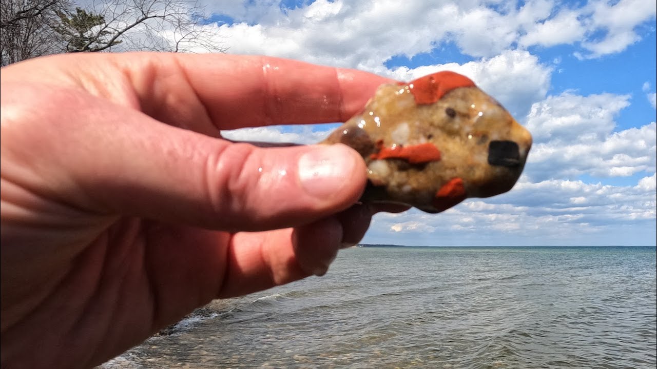 Rock Hunting at Singing Bridge Near Au Gres