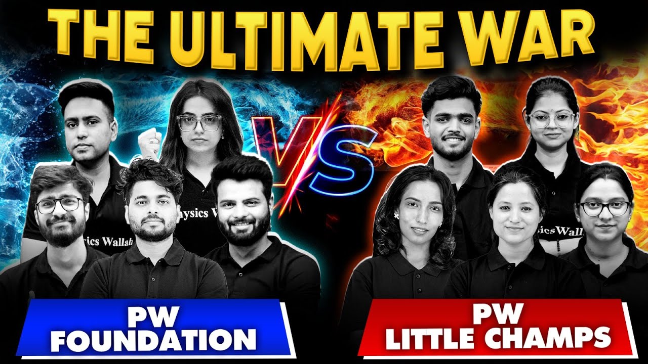 PW Little Champs Vs. PW Foundation Epic Live Battle !!🔥🚀
