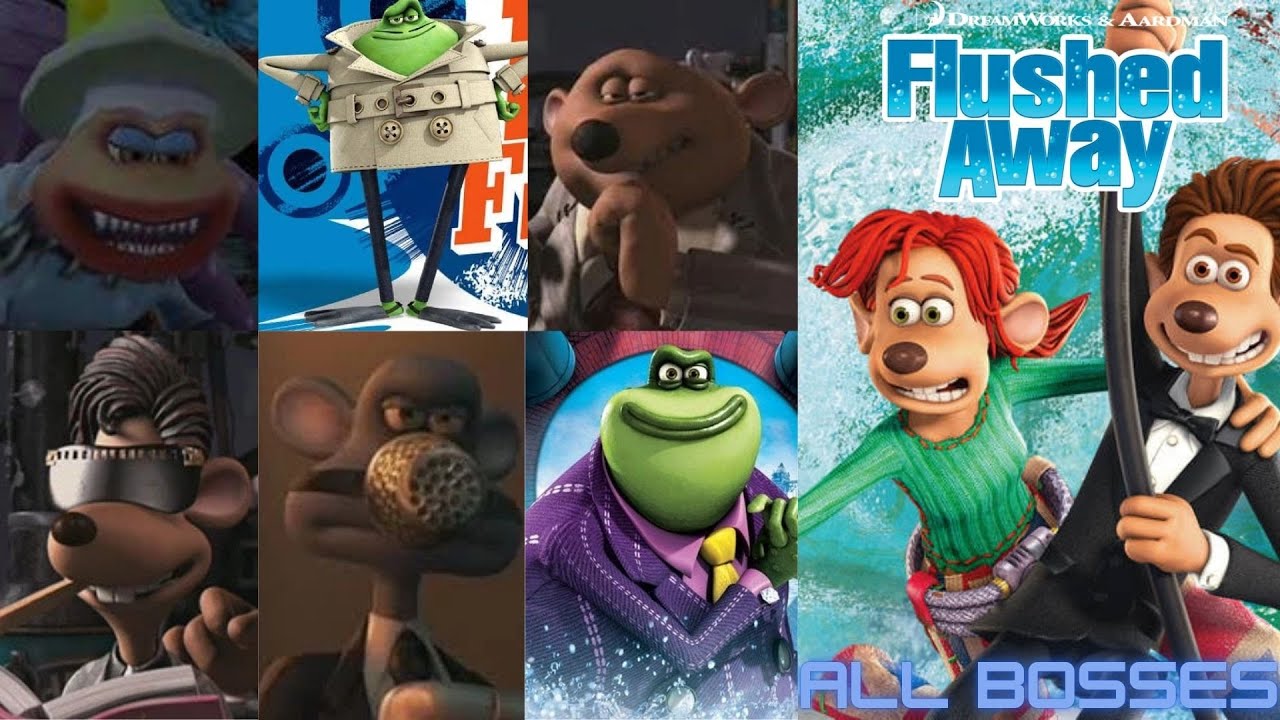 Flushed Away Game - All Bosses [GameCube]