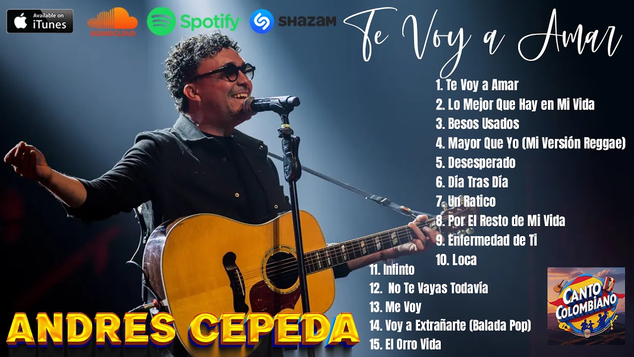 Andrés Cepeda - MEGA MIX 2025 🎤 Sus Éxitos Más ROMÁNTICOS