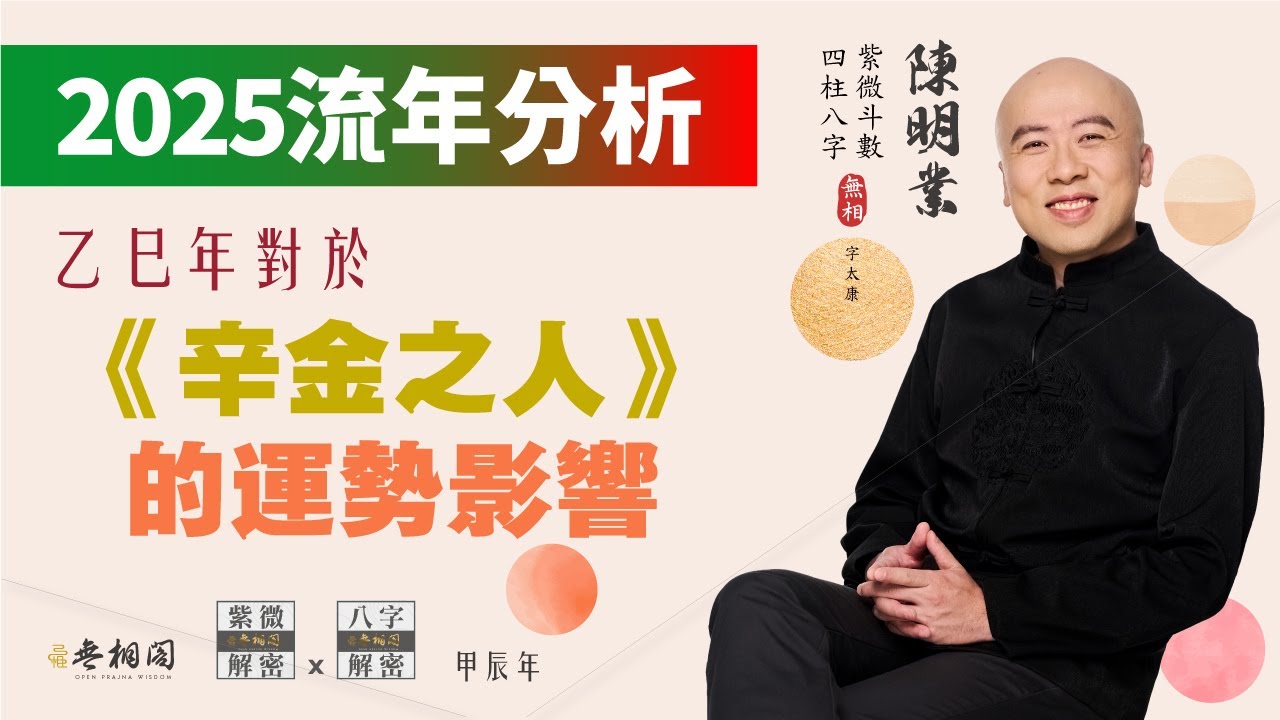 八字流年分析 | 2025年 | 乙巳年 | 對辛金之人的運勢影響《八字解密》(字幕版)