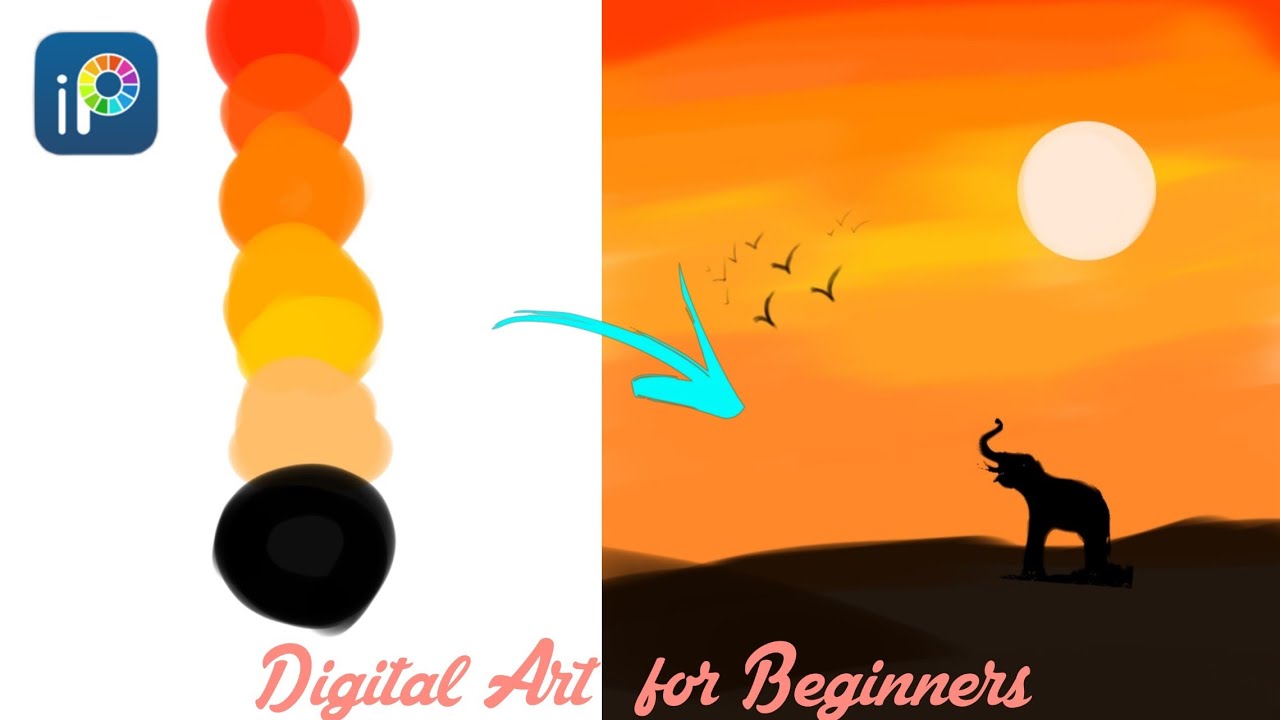 Digital art for beginners | Digital art tutorial in Mobile Phone | Ibispaintx Tutorial