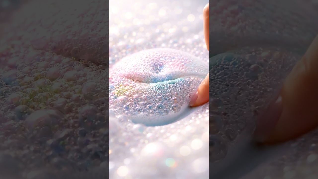 Color Bloom in Foam ❤️ | Oddly Satisfying ASMR