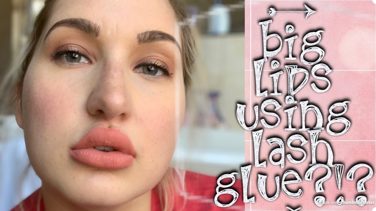 Big Lip Trend | Eyelash Glue?!?