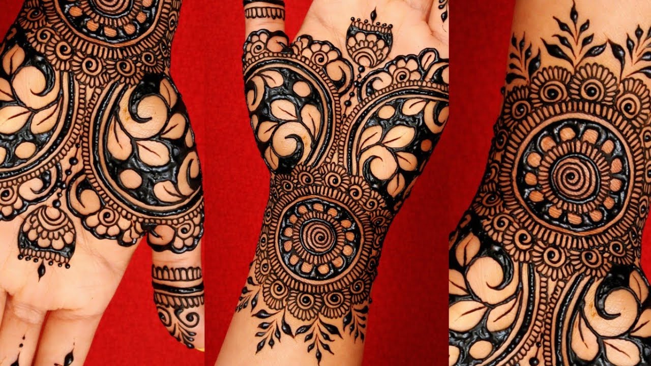Bold Royal Mandala Mehndi Design | Full Palm Henna Art 