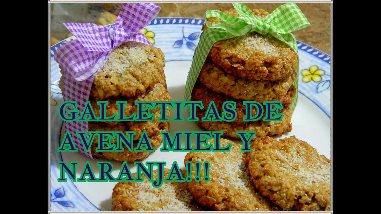 GALLETITAS DE AVENA NARANJA  Y MIEL