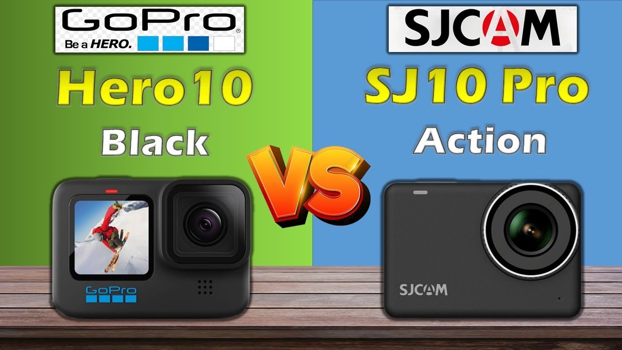 GoPro Hero 10 Black VS Sjcam SJ10 Pro Action | Action Camera Comparison !