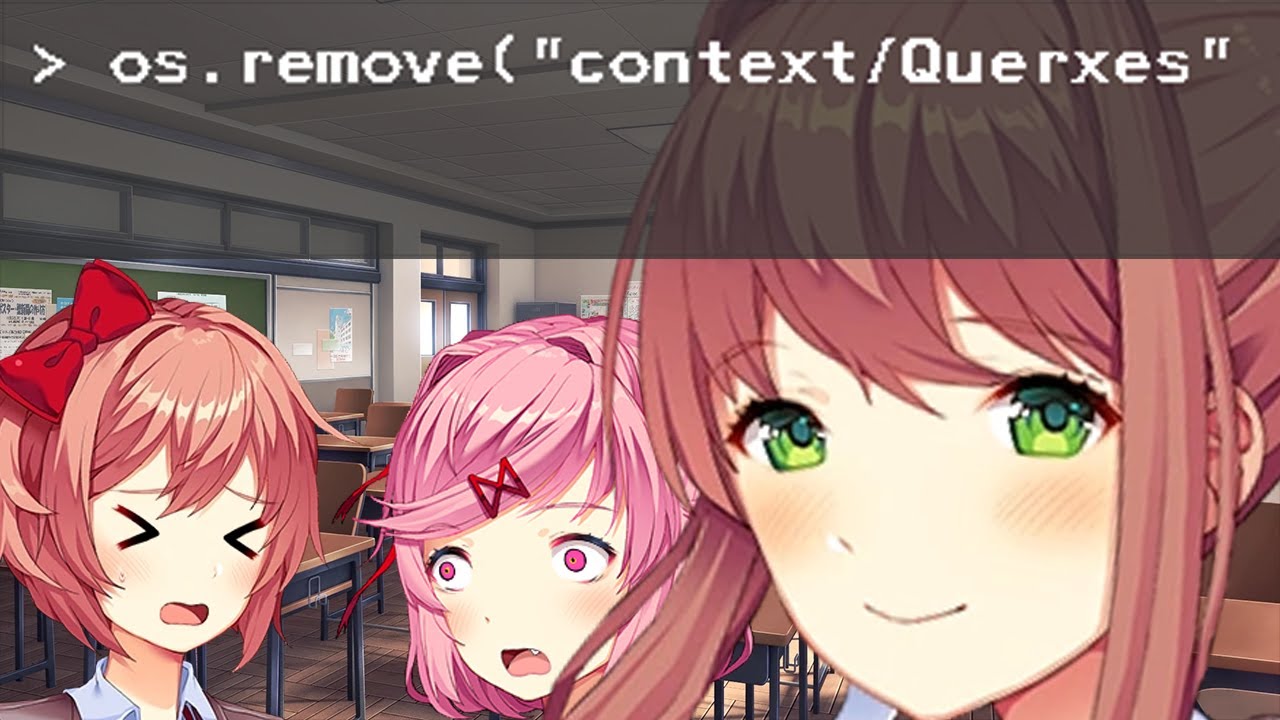 Querxes' Non-Voiced DDLC Animations But Monika Deleted the Context