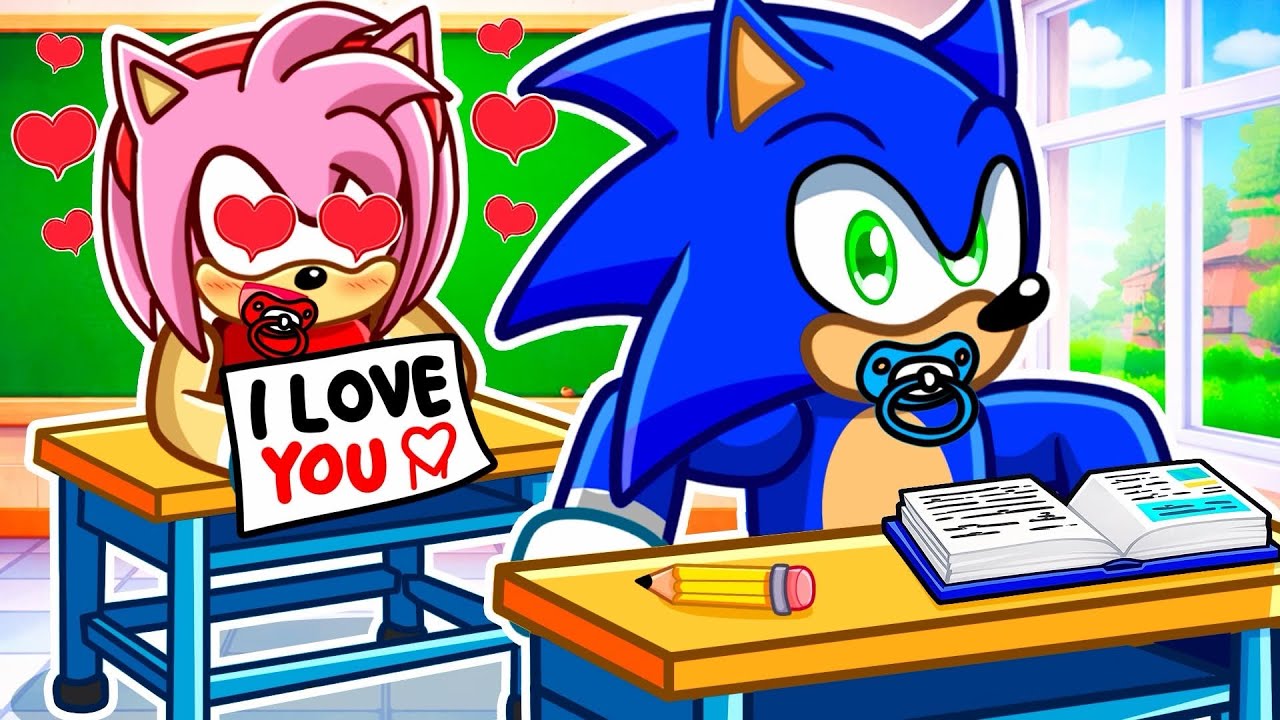 Sonic's FIRST CRUSH In Roblox SNAPCHAT!