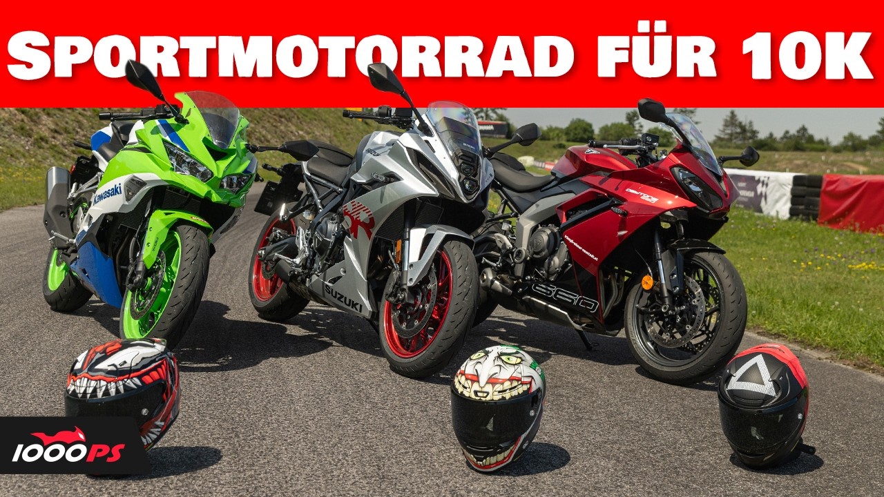 ECHTE Sportmotorräder für 10.000 Euro?! Daytona 660 vs. Ninja ZX-4RR vs. GSX-8R