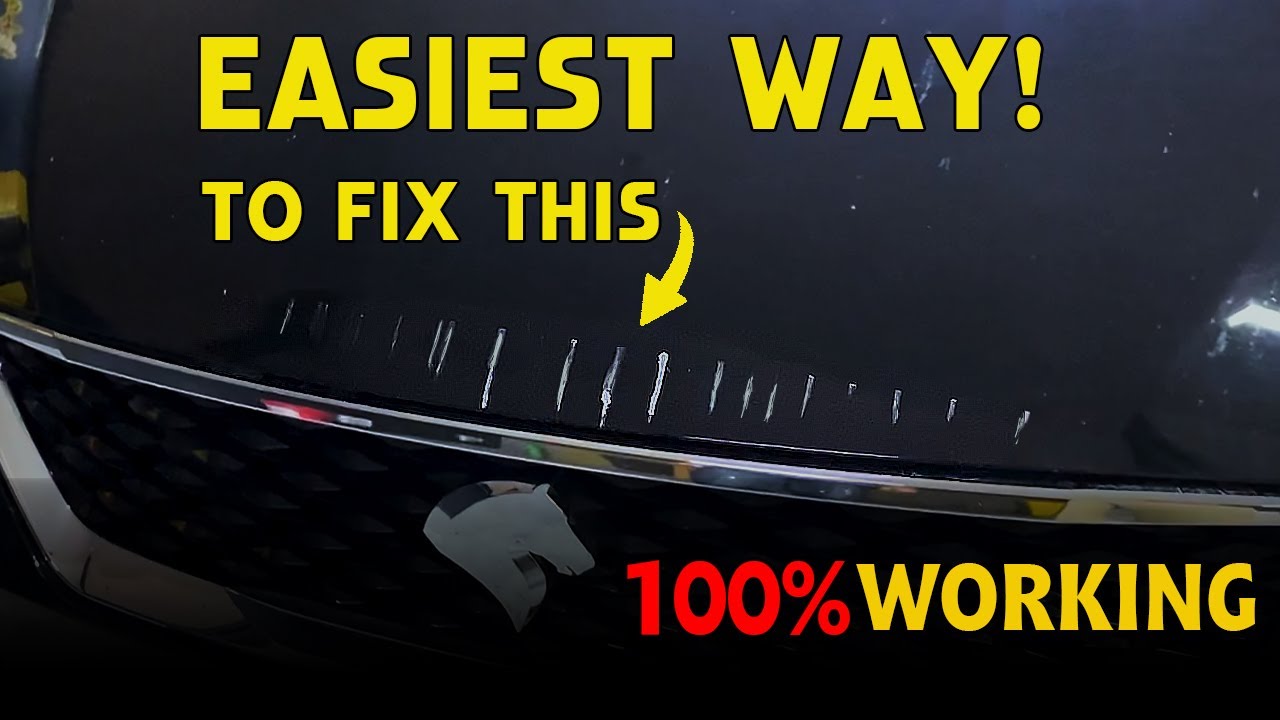 Fix Deep Scratches on Car Paint at Home With Simple Tools (DIY)