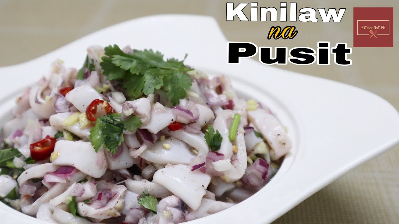 Kinilaw na Pusit | Squid Ceviche | KitcheNet Ph