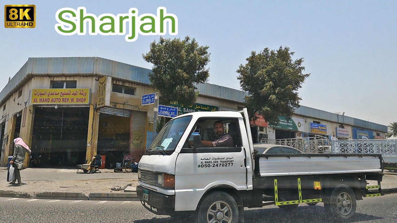 [8K] Sharjah industrial area 2 road trip June 14, 2023