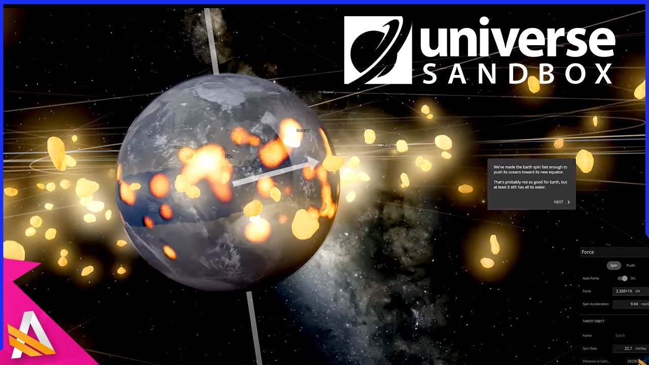 Zakrecilismy Ziemią aż wybuchła - Universe Sandbox 2