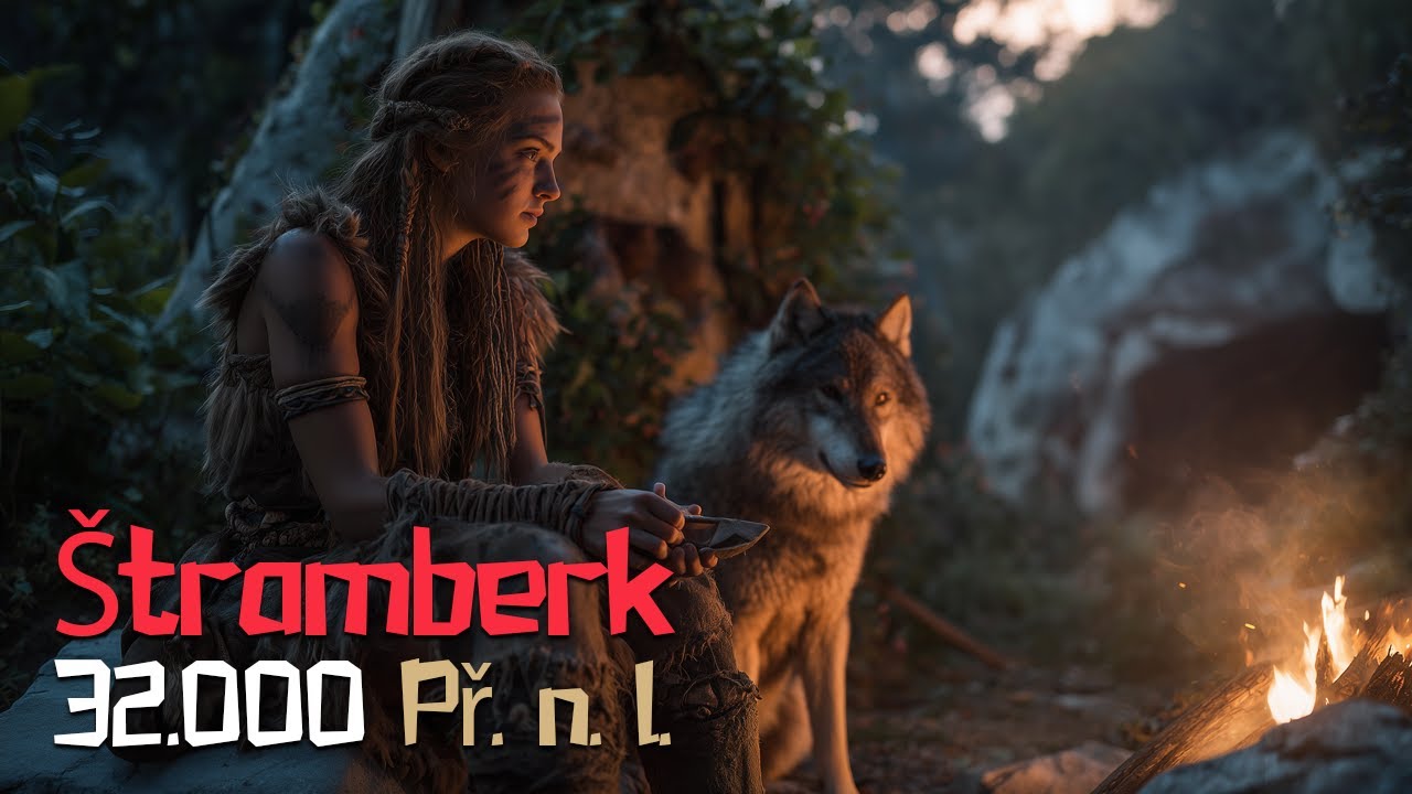 &Scaron;tramberk 32 000 př. n. l. Jeskyně &Scaron;ipka & neandert&aacute;lci | AI video