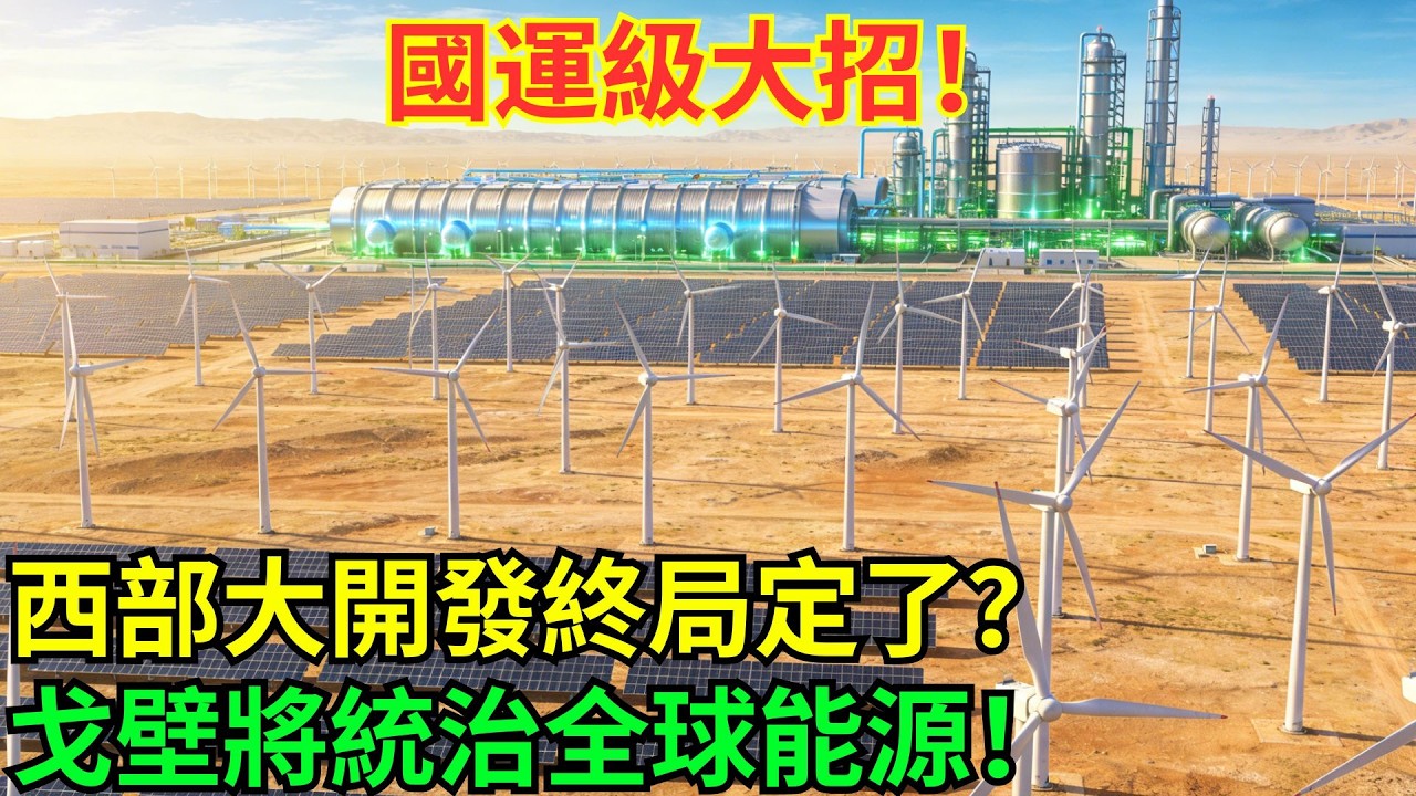 西部大開發進入終局？中國押註「新能源絲綢之路」，用綠電+綠氫，把戈壁變成世界能源心臟！#科普#國際觀點#熱門#生態修複#沙漠