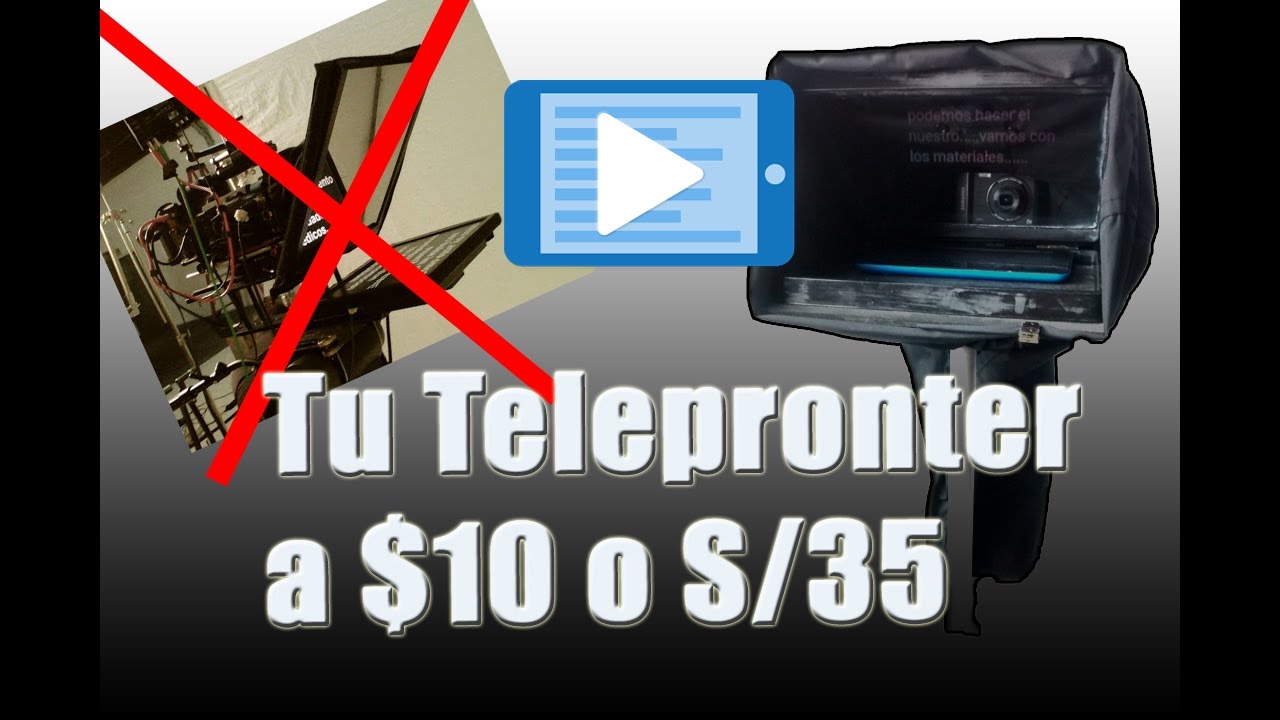 DIY-Como HACER un TELEPROMPTER económico-  S/35.00