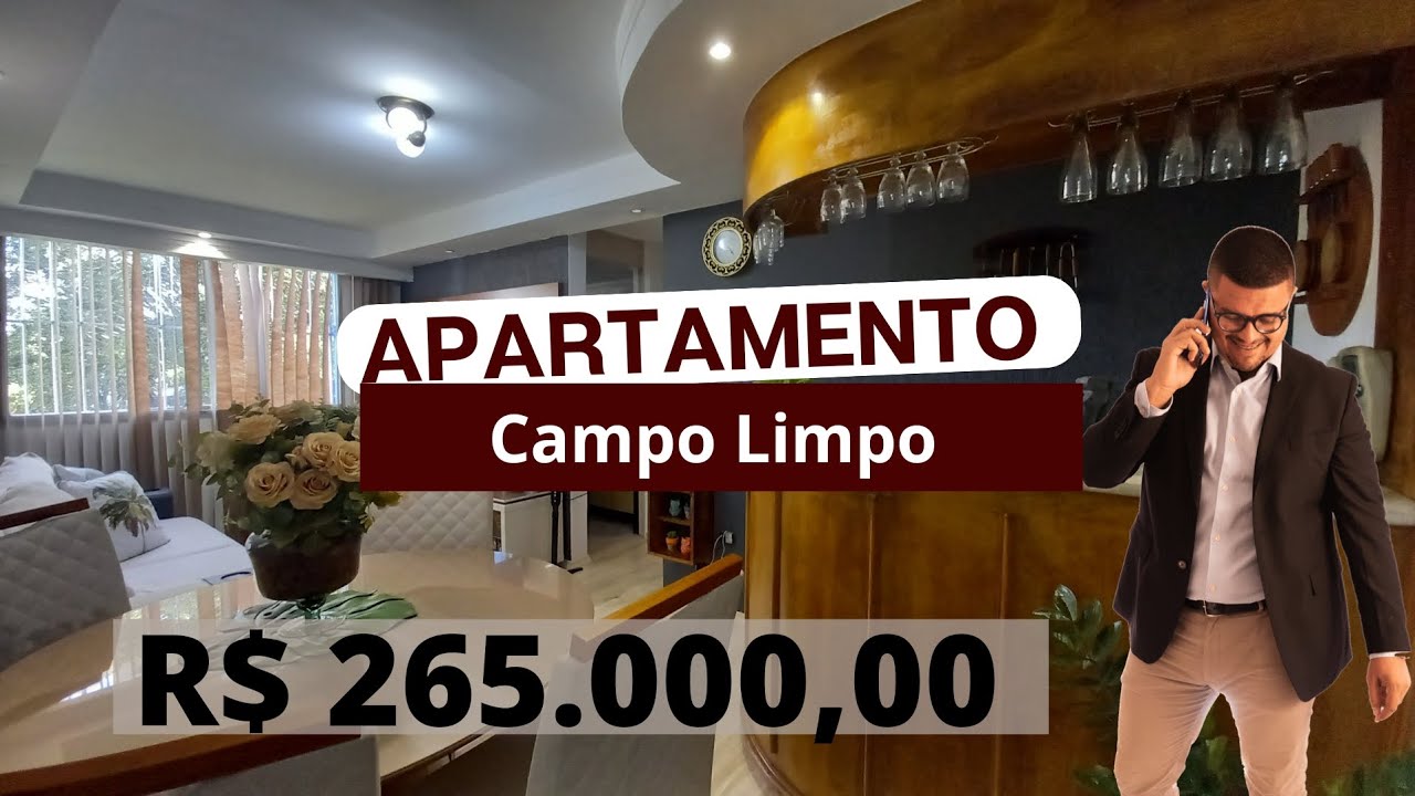 Apartamento à venda no campo limpo, Inoocop, zona sul - 2 quartos, 1 vaga - 52m2, pronto para morar