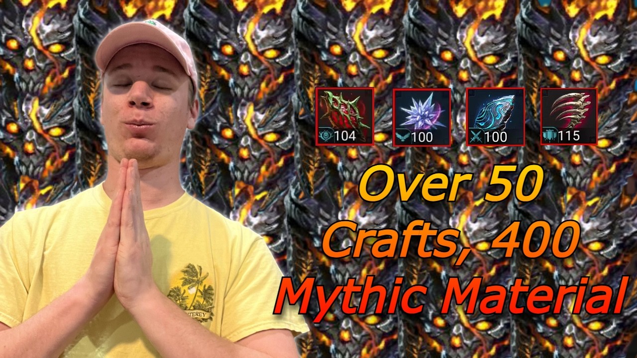 We Are Past Due For Some Red Lets Get It!!! Relic Crafting Session Raid Shadow Legends