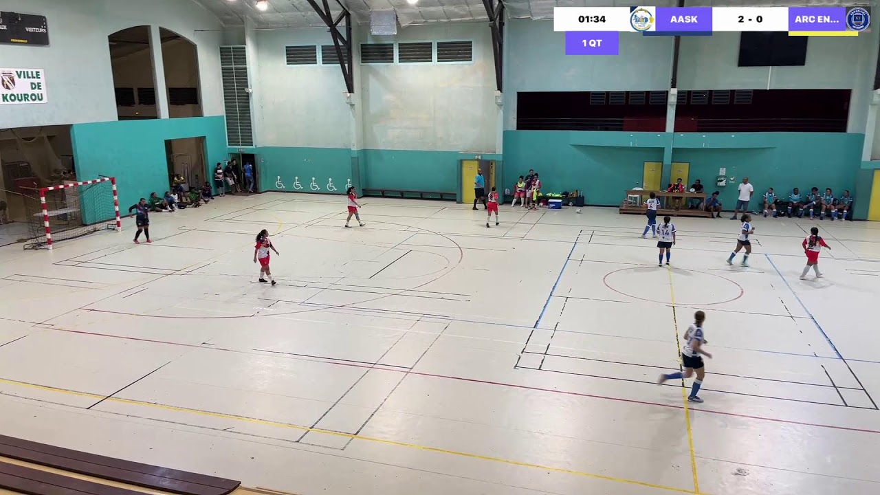 COUPE DE GUYANE FÉMININES - 1/4 DE FINALE - AASK VS ARC EN CIEL (1ÉRE MI-TEMPS)