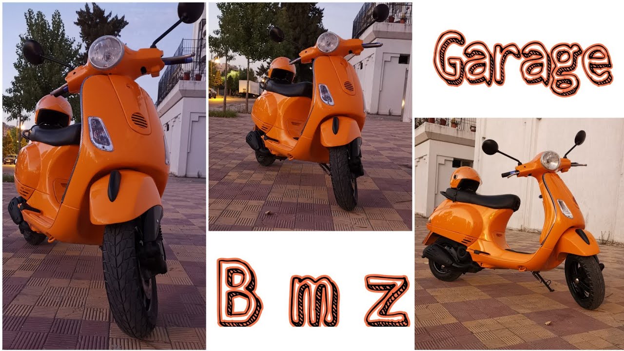 Restoration motorcycle vespa تغيير اللون عشوائي الى اللون الإحترافي🛵