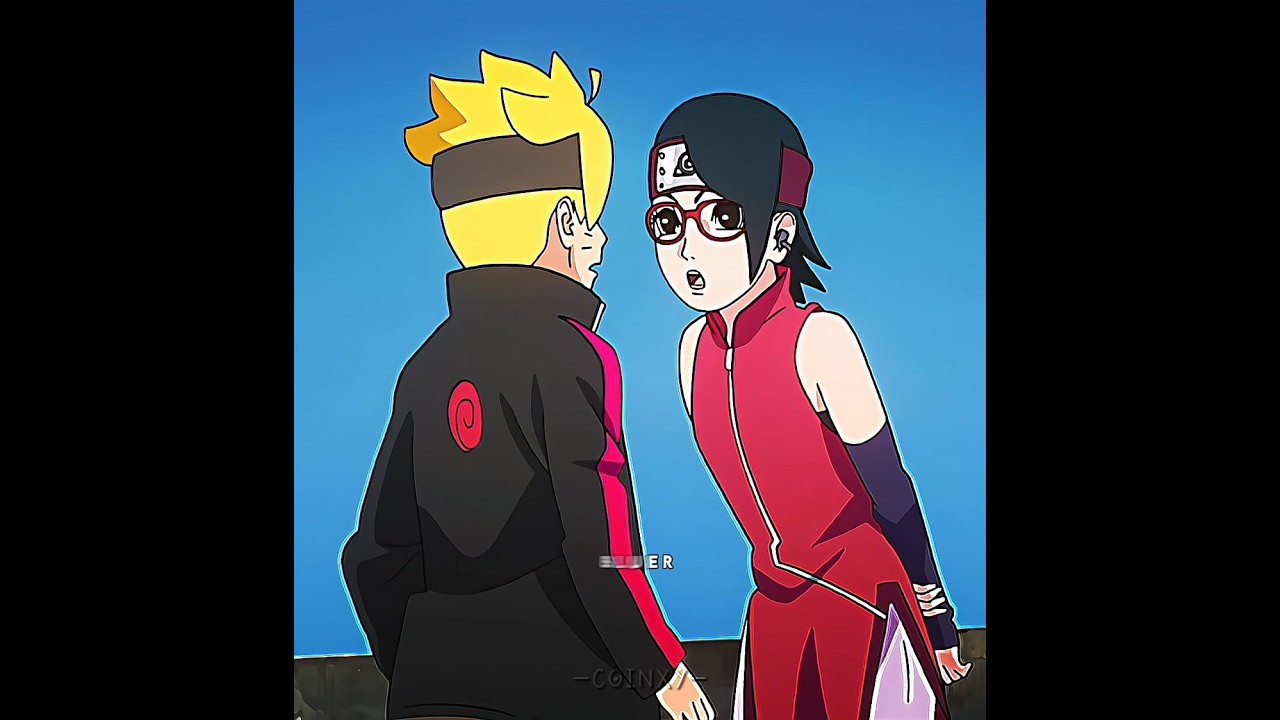 SARADA SEES BORUTO'S BLUE 🔵 EYES 👀