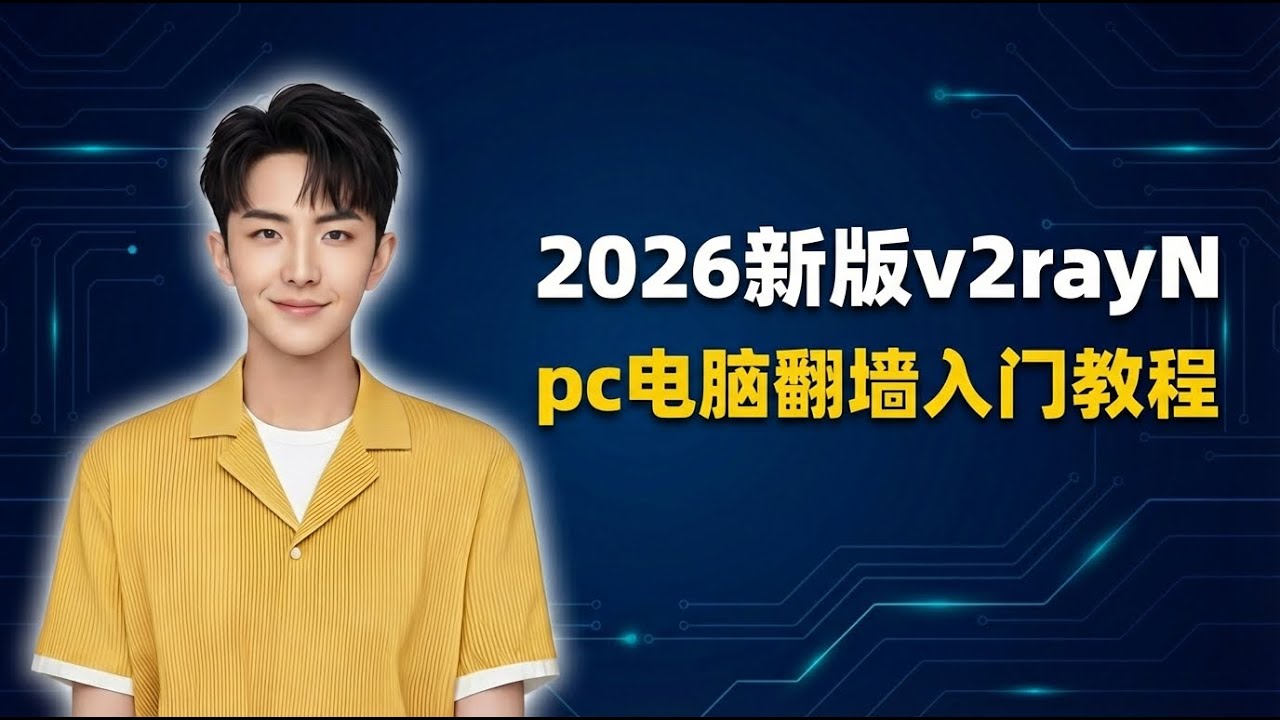 2026v2rayN搭配机场使用教程，小白入门首选，翻墙第一步GOOGLE AI工具无障碍使用，(Windows电脑翻墙入门教程 (添加订阅地址、添加节点，v2rayn tun功能设置)
