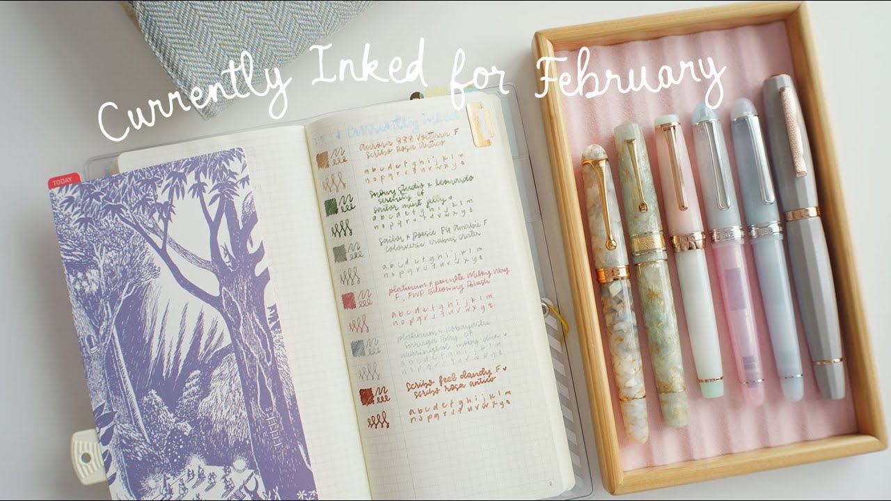 Currently Inked Pens for February | Charmaine Dulak