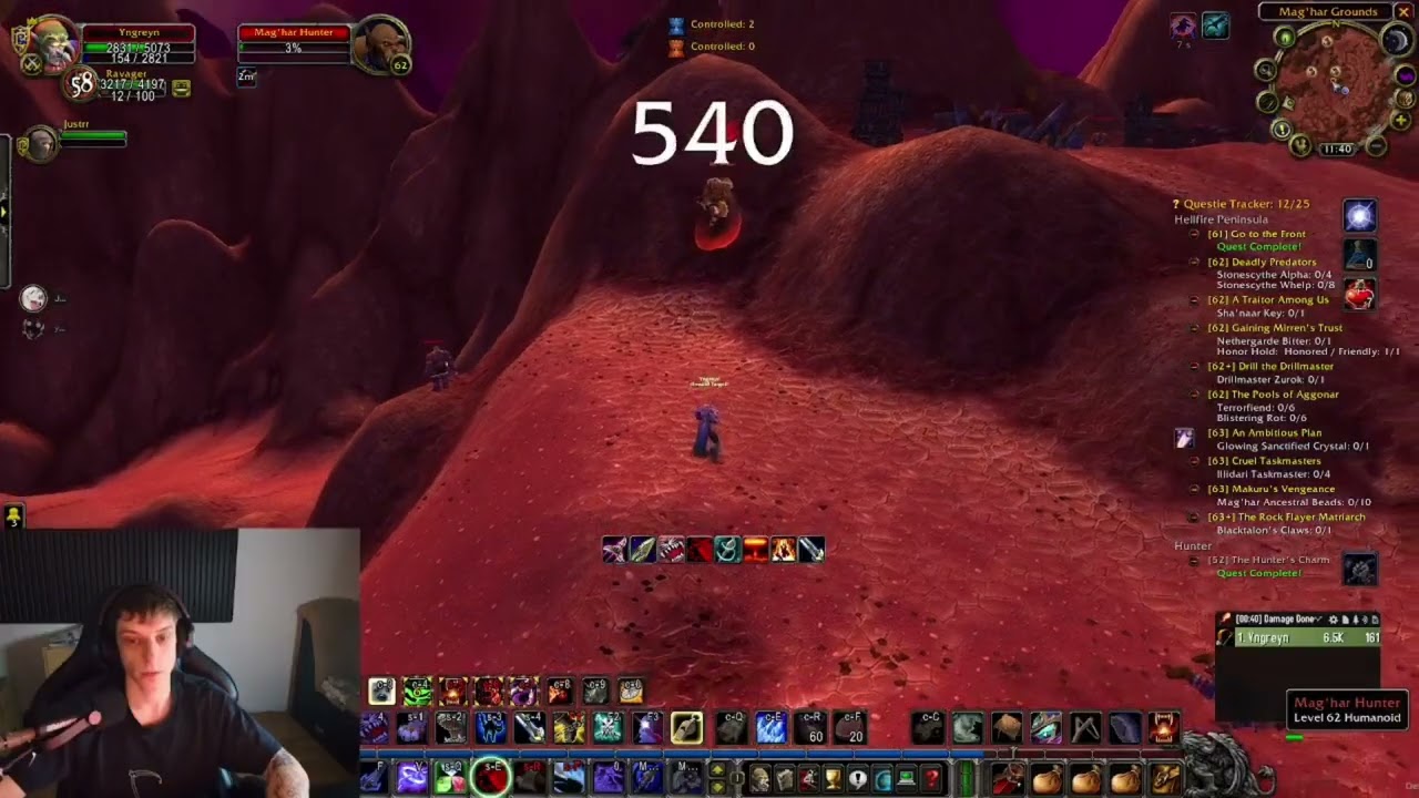 WoW TBC Classic Hunter 62 | Exp v Outlandu | CZ Stream Záznam