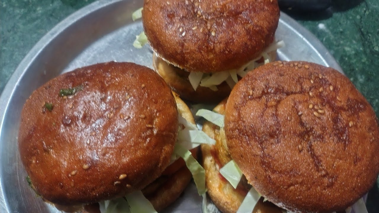 वेज बर्गर रेसिपी/homemade veg burger recipe/😋 testi burger/👌 Pankaj vlogs-j7e 👍