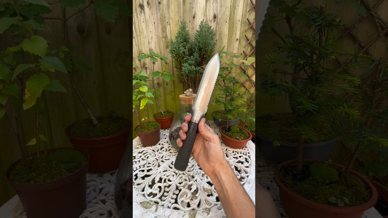 This Hori Hori knife is on another level! #horihori #GuerrillaGardening #WeedWarrior #planters