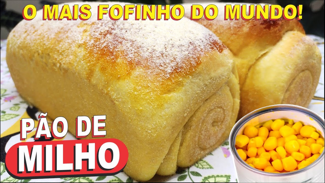 O MAIS FOFINHO❗😍 PÃO DE MILHO, COM MILHO DE LATINHA E FUBÁ SUPER FÁCIL E DELICIOSO!