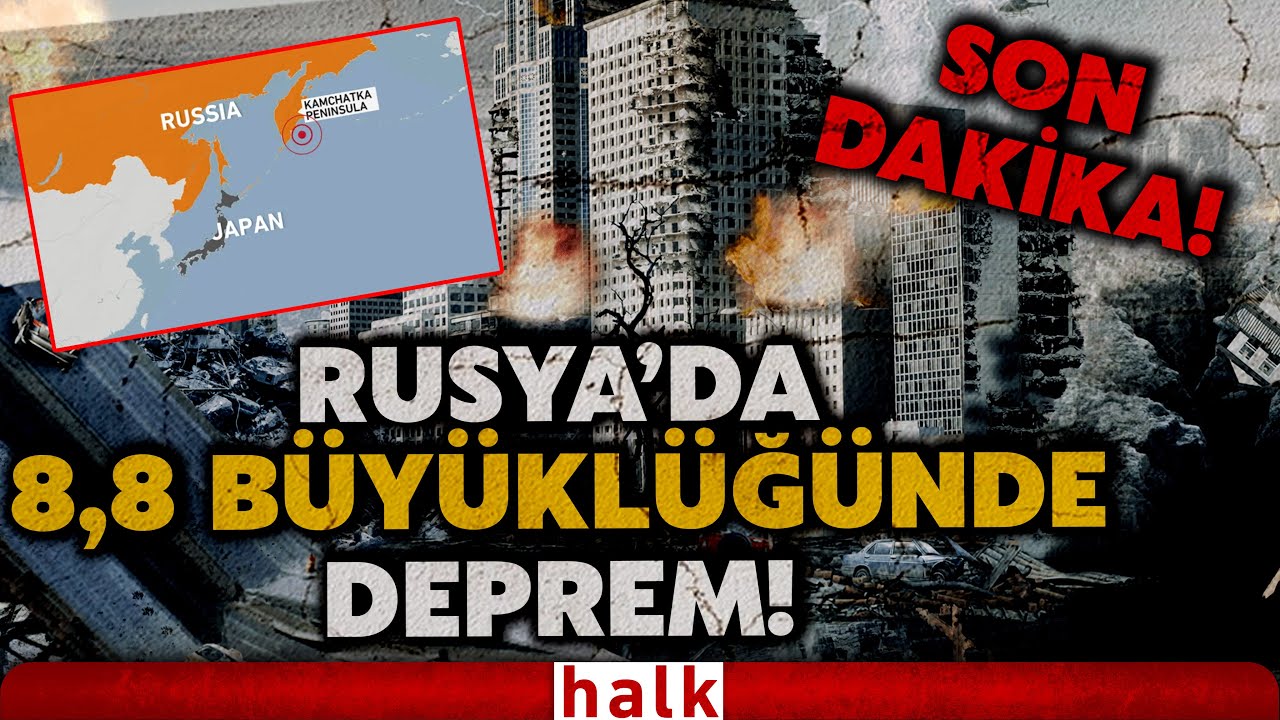 SON DAKİKA! RUSYA'DA 8,8 BÜYÜKLÜĞÜNDE DEPREM! ABD ve Japonya'da tsunami alarmı! İşte o anlar...