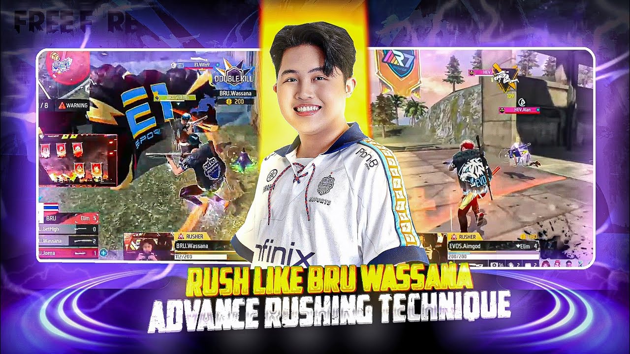 RUSH LIKE BRU WASSANA RUSHER | 😱🔥 WORLD BEST RUSHER SECRET 😱