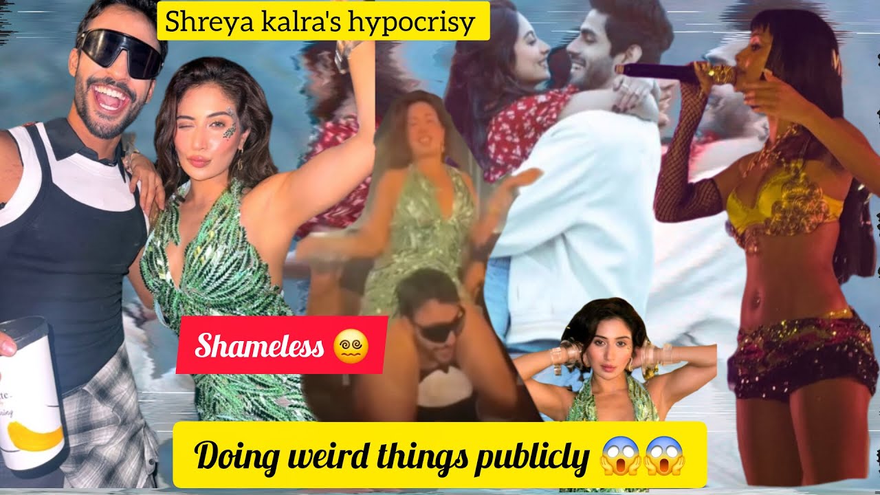 Shreya kalra's hypocrisy 😵‍💫 doing weird things publicly || story suttaa