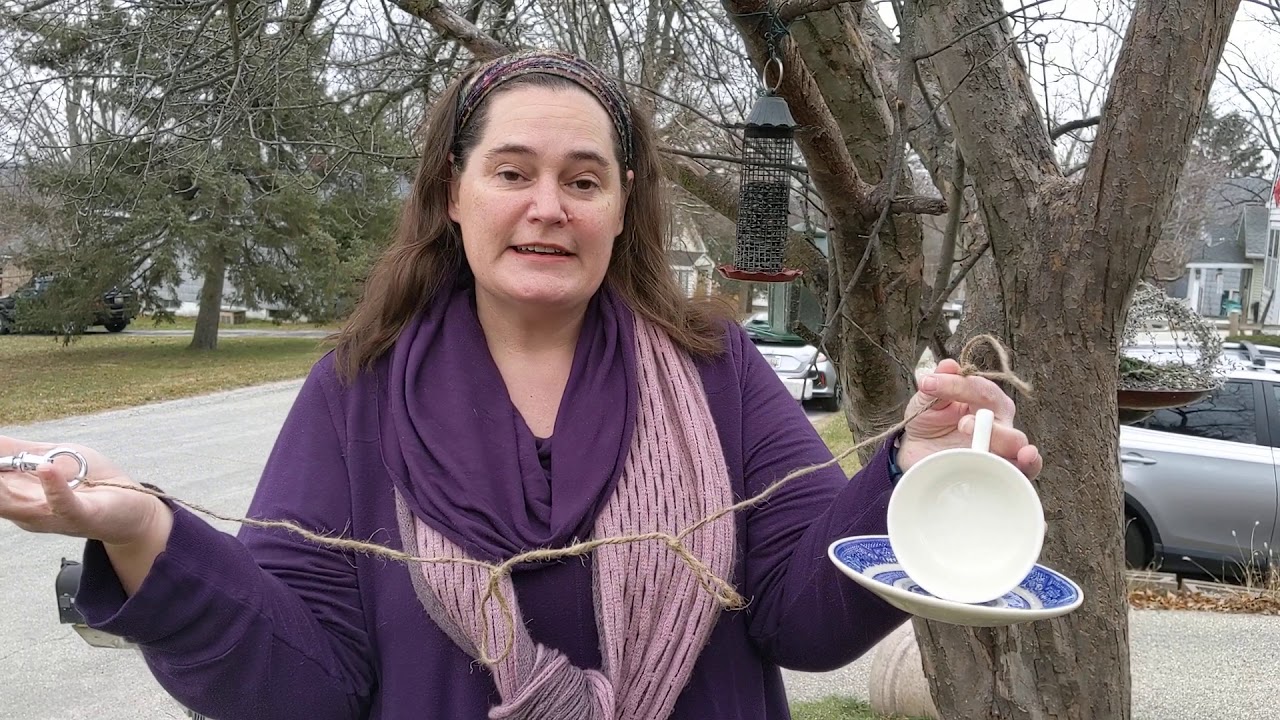 Teacup Bird Feeder for Nicole