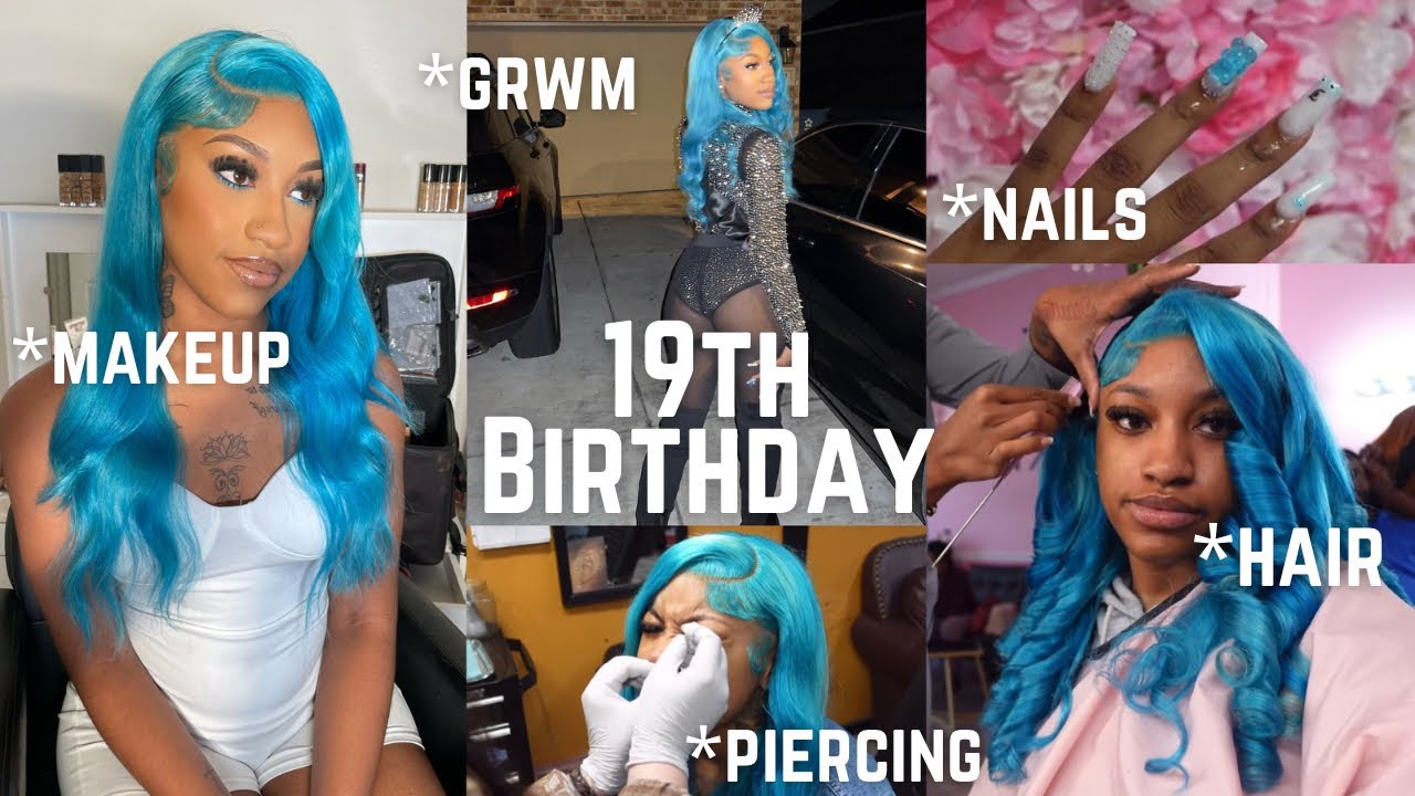 19TH BIRTHDAY VLOG & GRWM 🤍 | HAIR, NAILS, MAKEUP, LASHES, PIERCINGS + MORE !