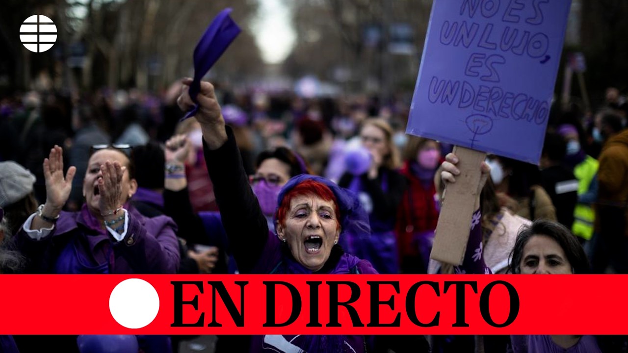 🔴 DIRECTO | Manifestaci&oacute;n de la Comisi&oacute;n 8M por el D&iacute;a Internacional de la Mujer en Madrid