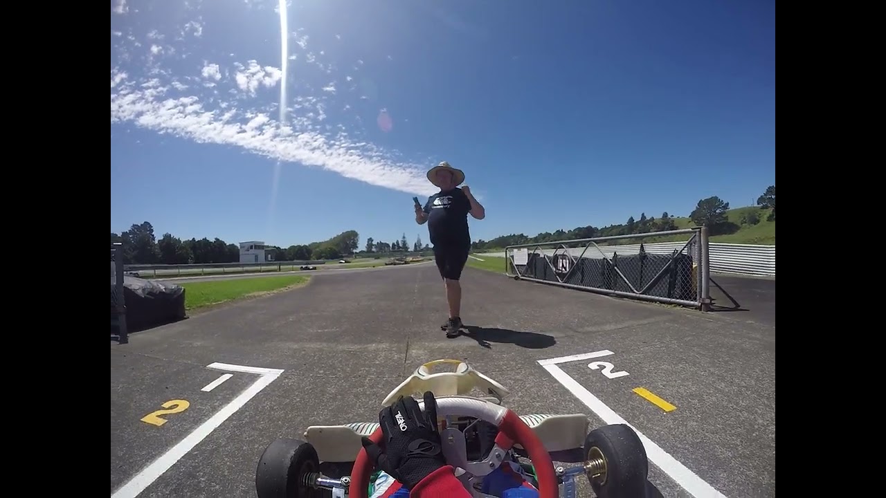 First laps in my first kart, rotax junior.