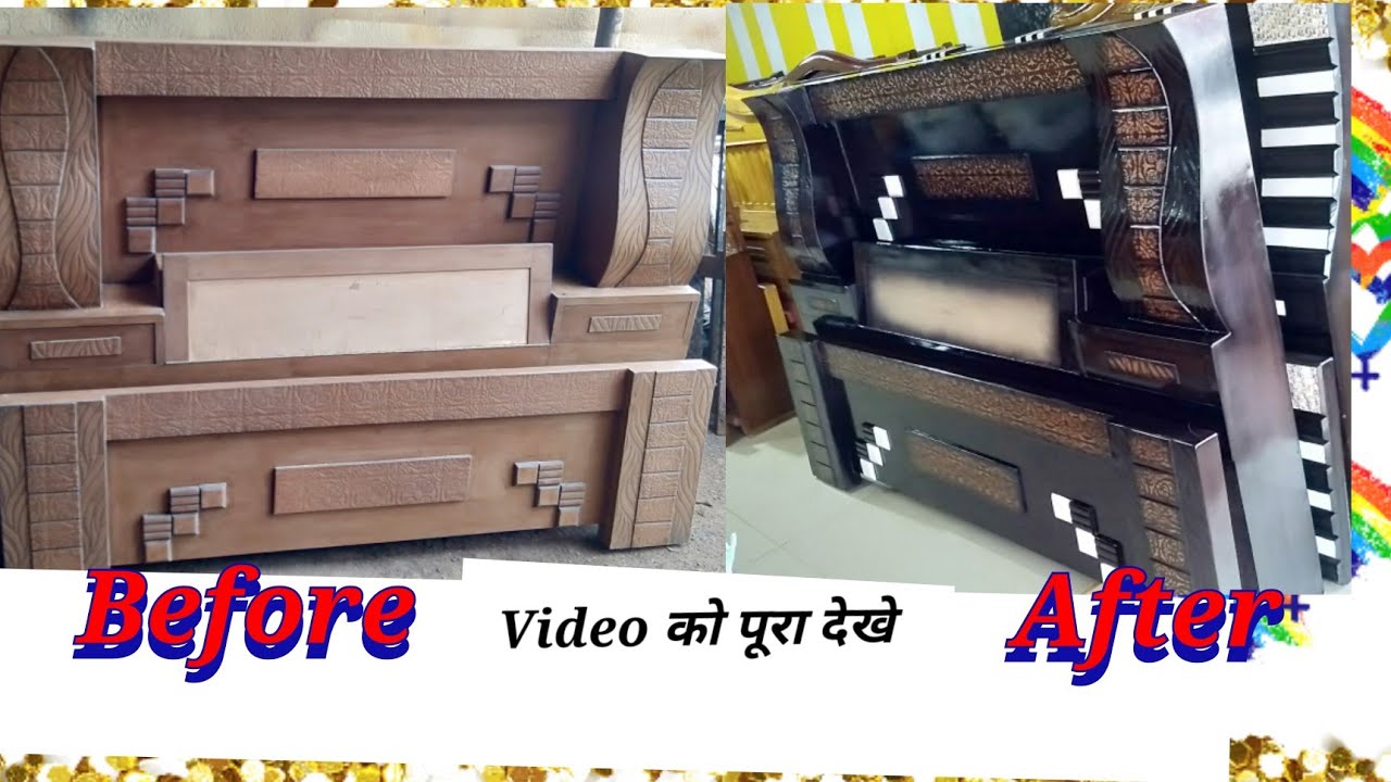 MDF Bed me NC paint kaise kre. !! how to NC paint in MDF bed furniture working cs