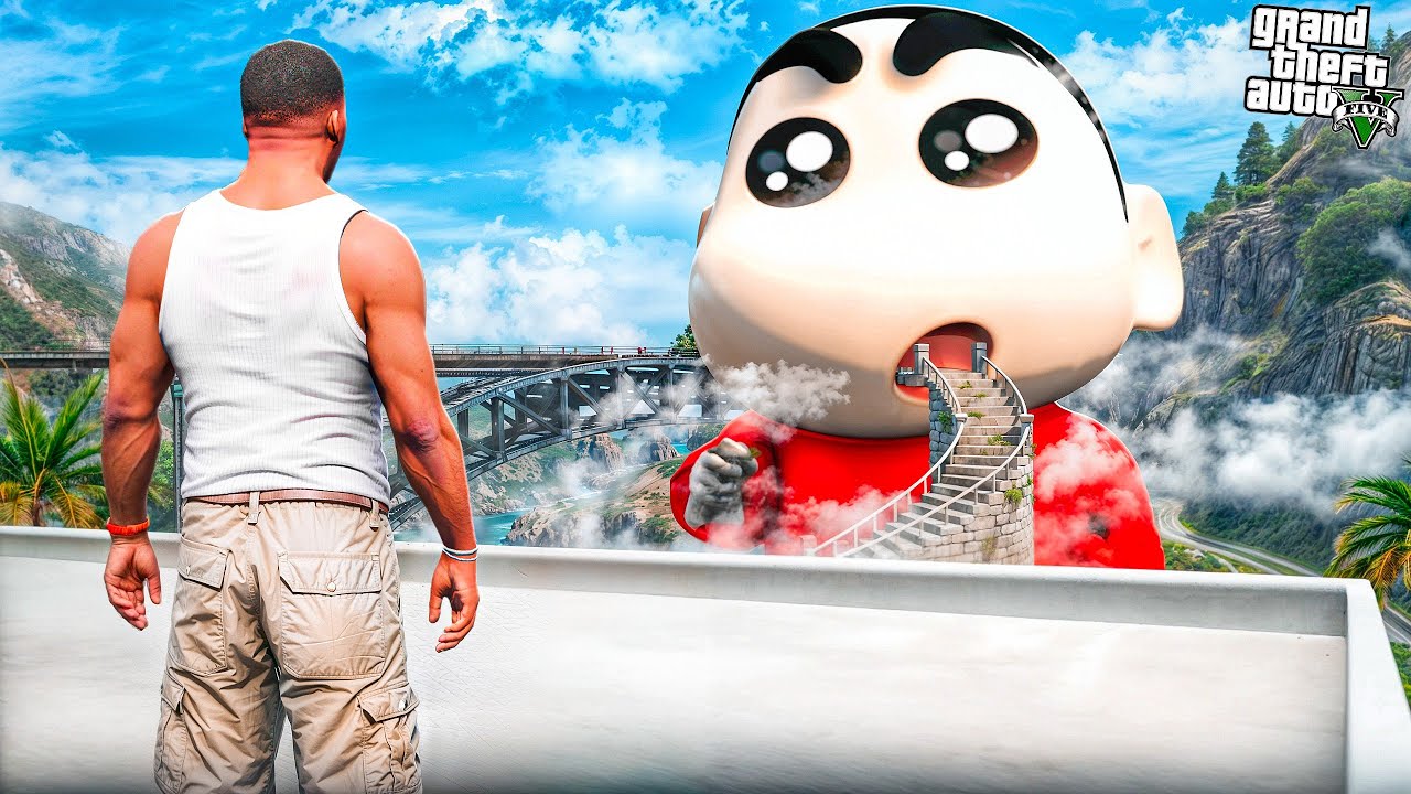 Franklin & Shinchan Found a Stairway to Shinchan’s Mouth 😱 | GTA 5 Malayalam Story