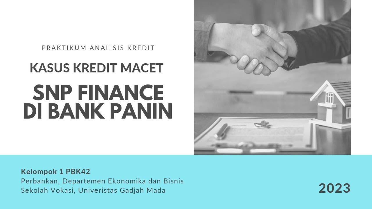 Studi Kasus Kegagalan Kredit SNP Finance Sebesar Rp141Miliar di Bank Panin