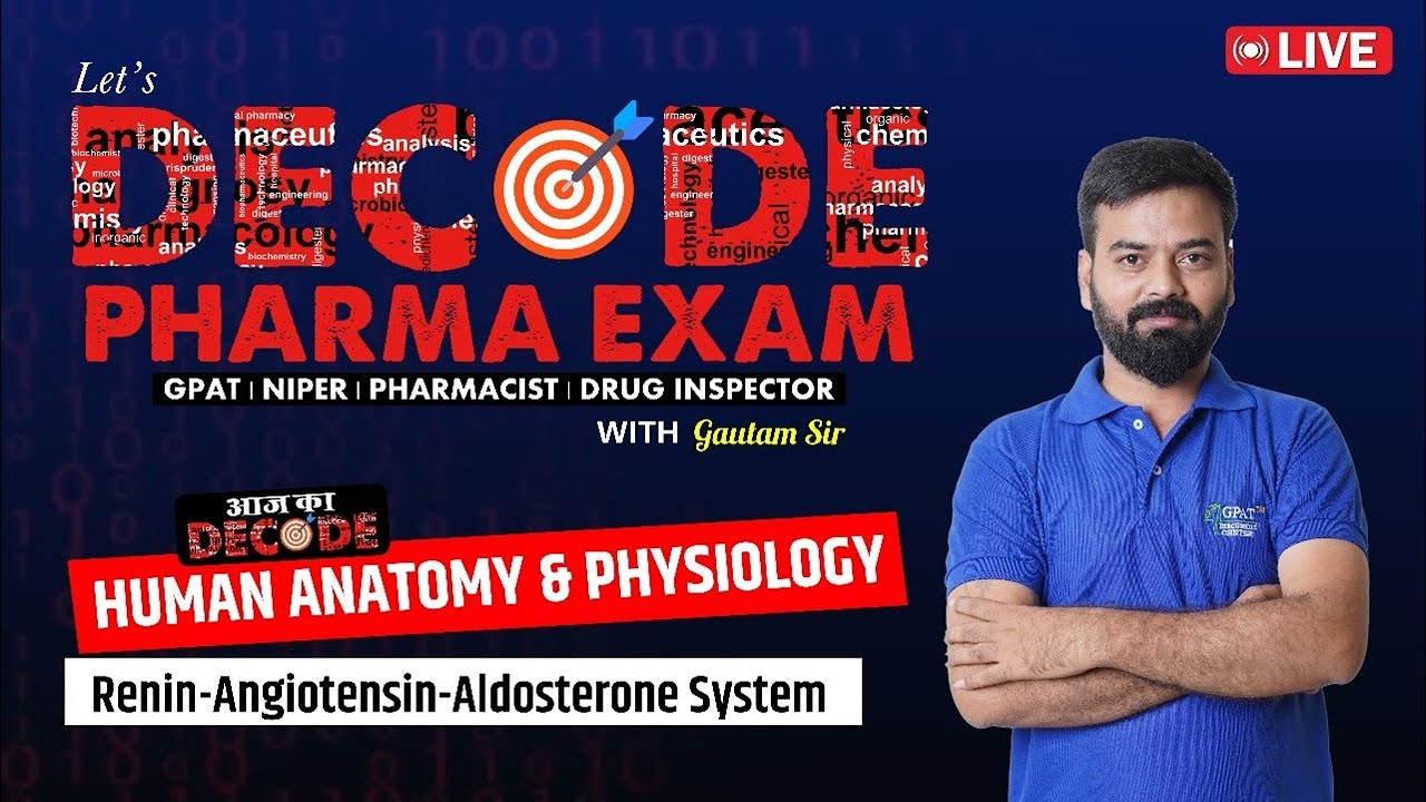 L-38 | HAP – Rennin- Angiotensin-Aldosterone System | Decode Pharma Examination #HAPLecture #gdc