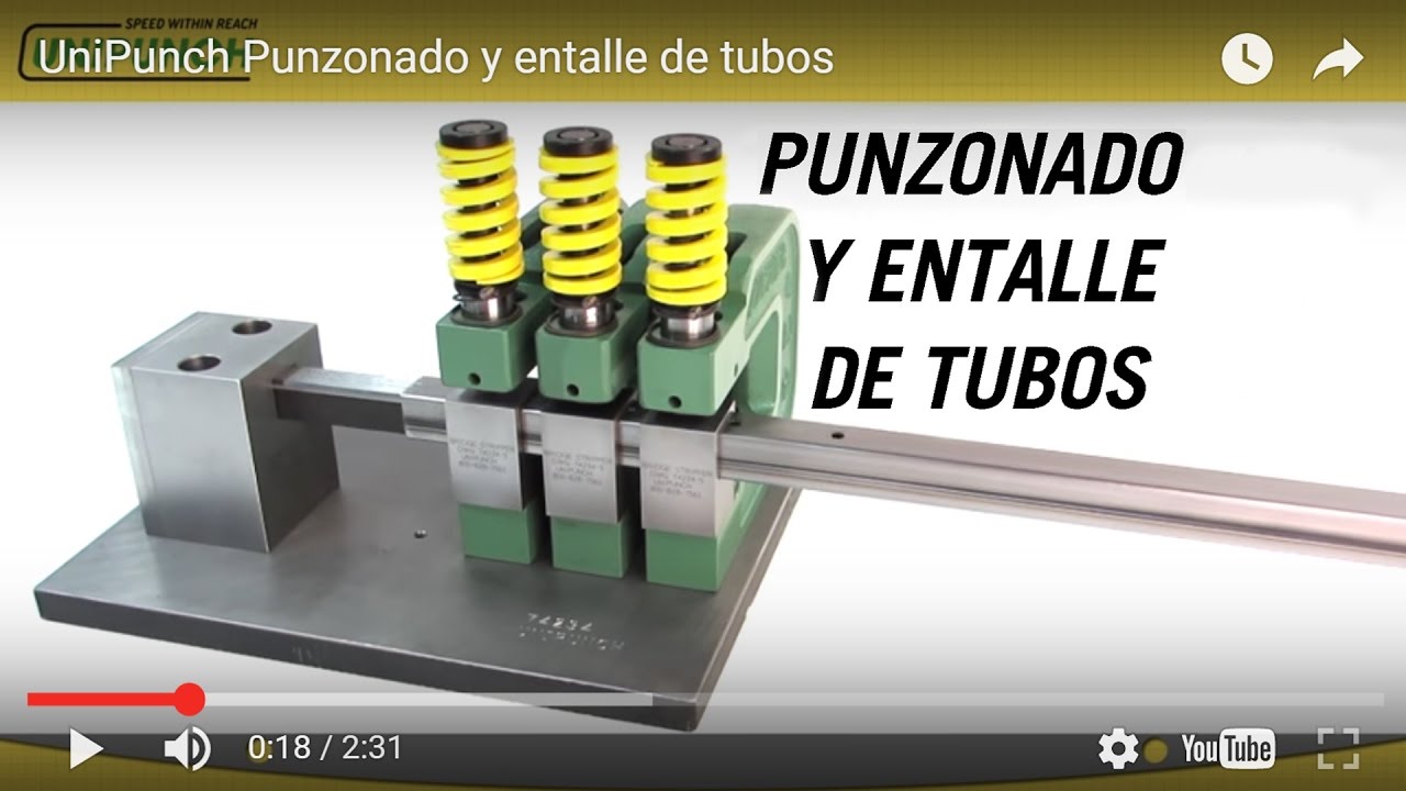 Punzonado y entalle de tubos con UniPunch
