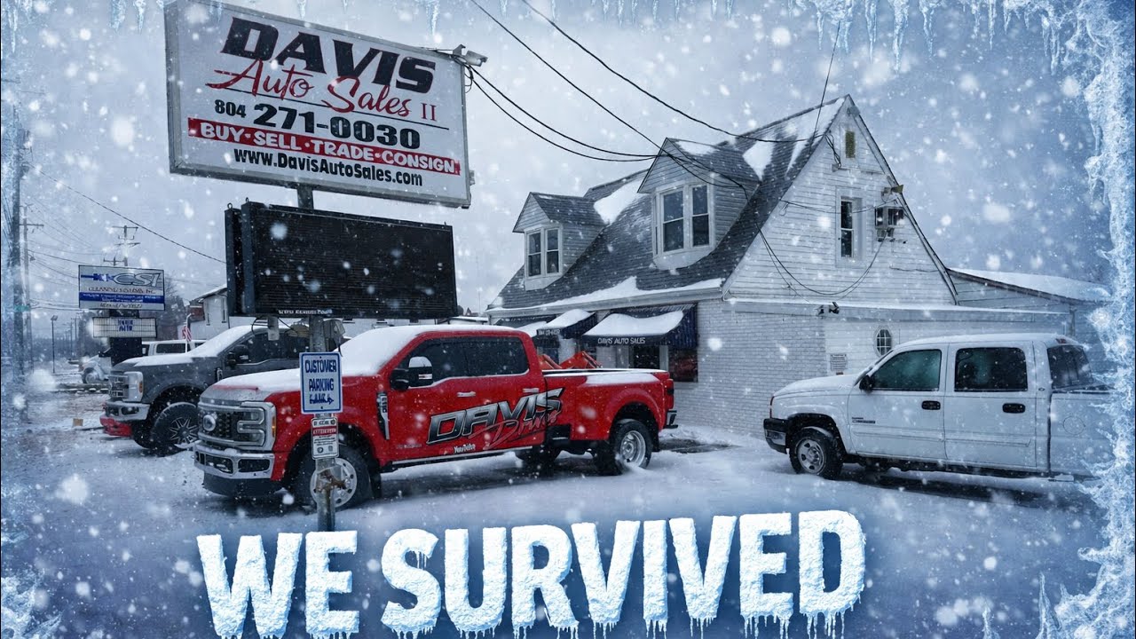 A day at Davis auto sales We survived the uneventful ice snow 2026  squarebody room update trucks