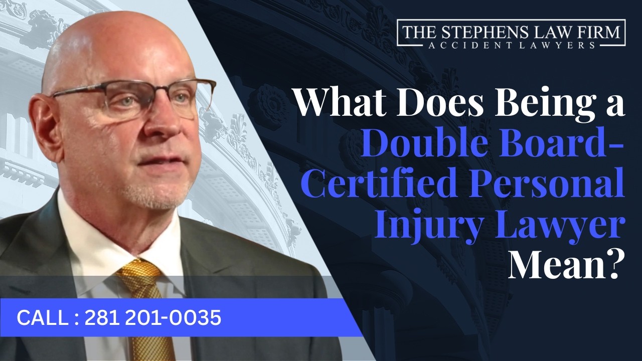 What Does Being a Double Board-Certified Personal Injury Lawyer Mean? | About Our Firm