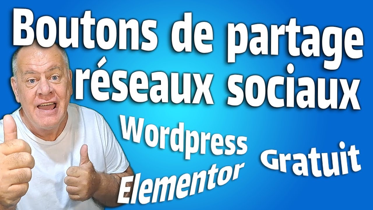 Bouton de partage gratuit wordpress et elementor, sassy