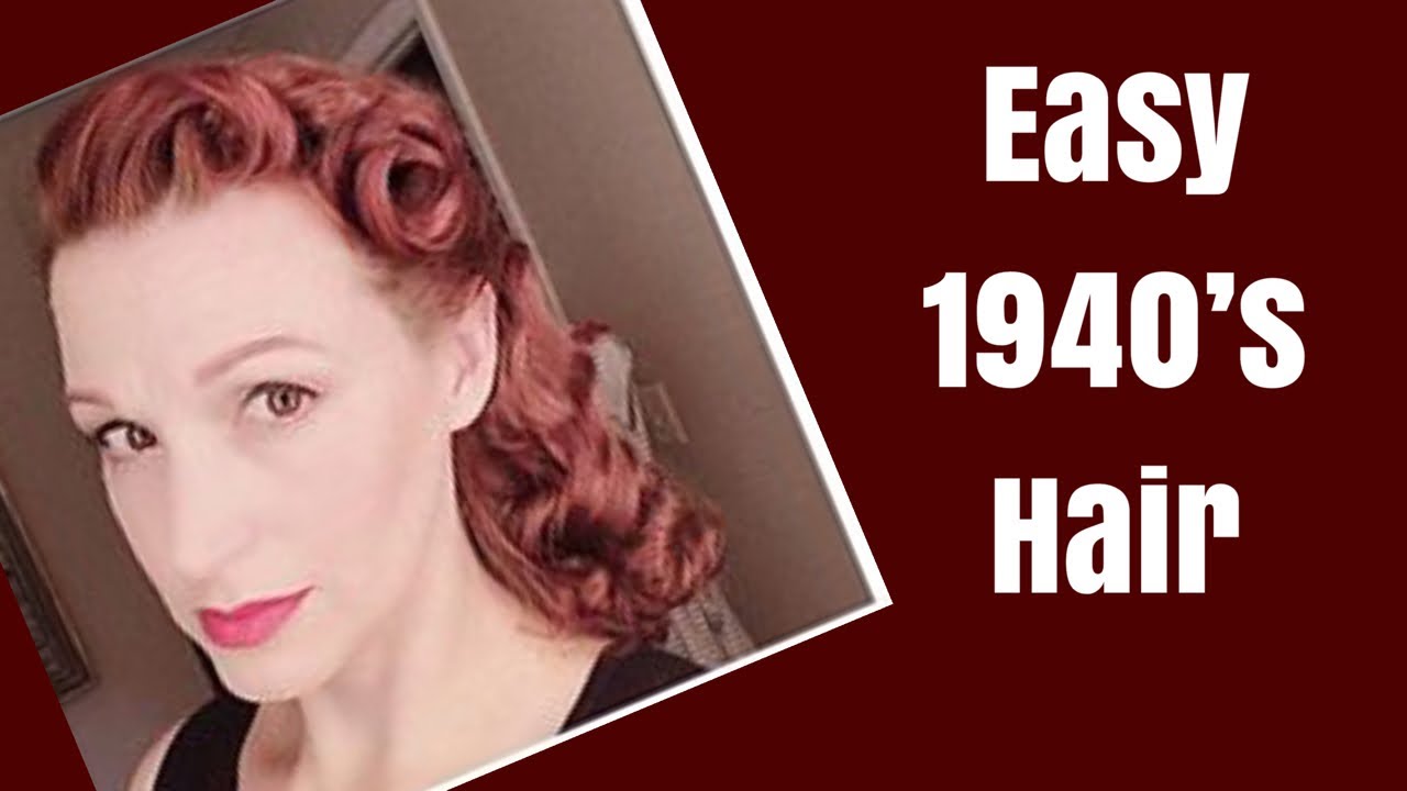 The 'Homemaker' 1940's Hairstyle Variation-Ft 'Vintage Hairstyling' by Lauren Rennells